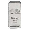 Compare Royal Mint 1 Kilo Silver Cast Bar  prices