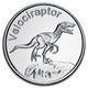 1 oz .999 Fine Silver Velociraptor Round