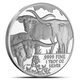 2014 1 oz Longhorn Silver Round
