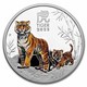 2022 Australia Lunar Tiger 1 oz Silver Colorized Proof Coin