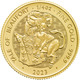 2023 Tudor Beast Yale of Beaufort 1/4 oz Gold Coin