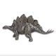 Stegosaurus 8 oz Silver Statue