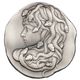 10 oz Antique Argentia Medusa Silver Round 