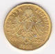 Austria Gold 8 Florin 20 Francs