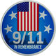 1 oz 9/11 Remembrance Colorized Silver Round