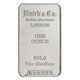 1 oz Rhodium Bar