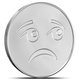 1 oz Silver Round Sadface Emoji 
