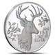 2015 Texas Mint Whitetail Deer 1 oz Silver Round