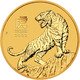 2022 Australian Lunar Year of the Tiger 1/2 oz Gold Coin