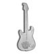 2022 1 Oz Solomon Islands $2 Silver Fender Stratocaster Guitar (Fiesta Red)