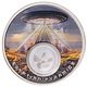 2024 1 oz Egyptian Pyramids Colorized Proof Silver Coin - Built By Aliens Series