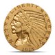 $5 Indian Half Eagle Gold Coin (VF+) - Random Year