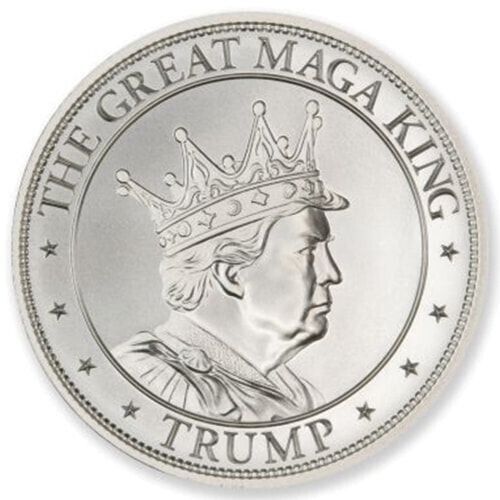 Compare 1.5 oz Trump MAGA King Silver Round prices