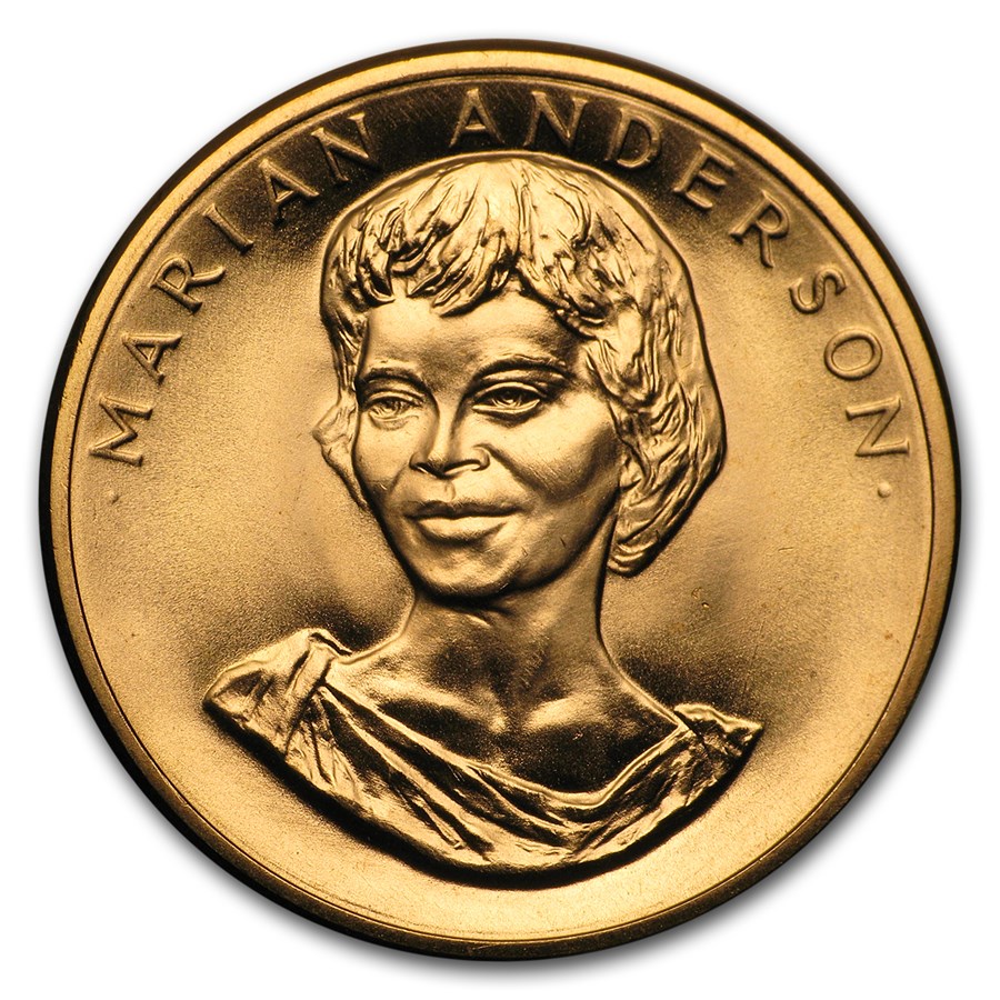 Compare U.S. Mint 1/2 oz Gold Commemorative Arts Medal Marian Anderson ...