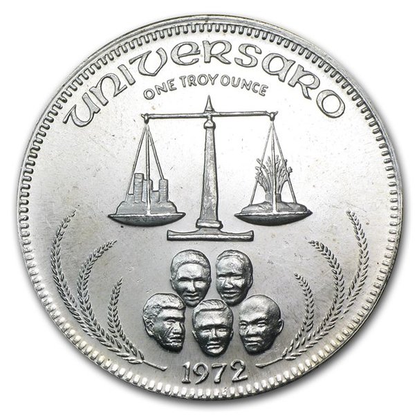Compare 1 oz Silver Universaro World Trade Round prices
