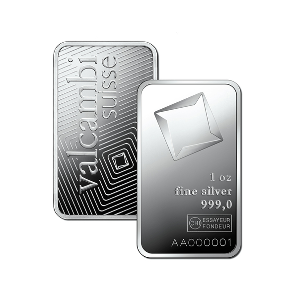 Compare Valcambi 1 oz Silver Bar  prices